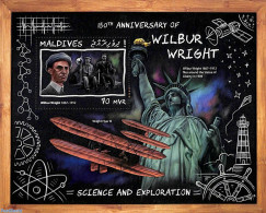 Maldives 2017 Wilbur Wright S/s, Mint NH, Science - Transport - Inventors - Aircraft & Aviation - Airplanes