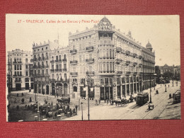 Cartolina - Valencia - Calles De Las Barcas Y Pérez Pujol - 1900 Ca. - Unclassified