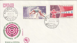 FDC - WALLIS ET FUTUNA - 1971 - PA N°39/40 : Jeux Du Pacifique-Sud - FDC