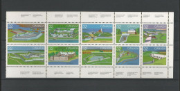 Canada 1983 Fortresses Strip  Y.T. 838/847 ** - Unused Stamps