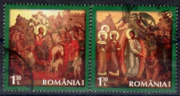 Romania, 2018, USED,   Eaester,  Mi. Nr. 7344-5 - Used Stamps