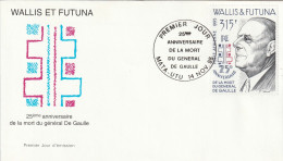 FDC - WALLIS ET FUTUNA - 1995 - PA N°190 : Général De Gaulle - FDC