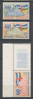 CENTRAFRICAINE 1961 N° 14/16 ** Neufs MNH Superbes C 3  € Admission Aux Nations Unies Drapeaux Flags - Central African Republic