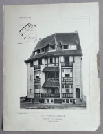 1908 - WESTENDE - Villa : Le Trèfle - ARCHITECTE : O. Van Rysselberghe - 36 X 28 Cm. - Arquitectura