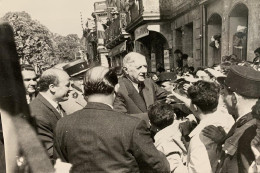 [33] Gironde > Langon 15 Avril 1961 Visite Du Gal De Gaulle Place Maubec Reproduction Photo Archives Journal Sud Ouest - Langon