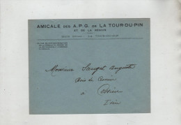 Amicale APG Anciens Prisonniers De Guerre La Tour Du Pin  Sauger Bois De Cessieu - Documents