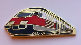 N60 Pin's SNCF TGV Rouge Qualité EGF Achat Immédiat - TGV