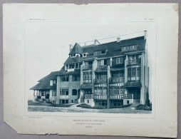 1908 - WESTENDE - Groupe De Villas - ARCHITECTE : O. Van Rysselberghe - 36 X 28 Cm. - Arquitectura