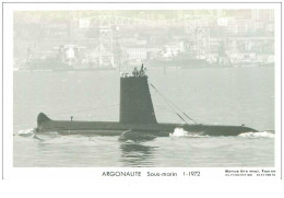 BATEAUX.CARTE PHOTO DE MARIUS BAR.n°16735.ARGONAUTE SOUS MARIN.1 1972 - Submarinos