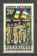 Centrafrique 1963 N° 26 **  Neuf MNH Superbe C 0.80 € Armée Nationale Militaire Deapeaux Flags Soldats - Central African Republic