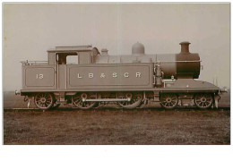 CHEMIN DE FER.n°50.LONDRES,BRIGTON,SOUTH COAST.CP PHOTO ORIGINALE.RARE.LOCOMOTIVE LB & SCR 13.RARE - Zubehör