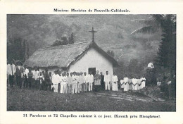 Nouvelle Calédonie - Mission Maristes De Nouvelle Calédonie - 31 Paroisses Et 72 Chapelles - -  Carte Postale Ancienne - Neukaledonien