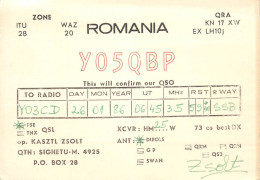 Romania Radio Amateur QSL Post Card Y08BDF Y05QBP - Radio Amatoriale