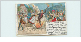 ILLUSTRATEUR.n°17075.KAUFFMANN.USAGES ET COSTUMES D'ALSACE.LES FEUX DE LA SAINT JEAN - Kauffmann, Paul