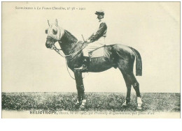 Hippisme.n°37614.heliotrope.alezan .1911.CHEVAUX.SUPPLEMENT A LA FRANCE CHEVALINE.course.cheval.jokey. - Reitsport