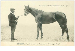 Hippisme.n°37602.helene.baie .1911.CHEVAUX.SUPPLEMENT A LA FRANCE CHEVALINE.course.cheval.jokey. - Reitsport