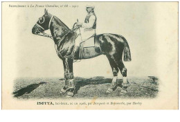 Hippisme.n°37598.isotta Bai-brun .1911.CHEVAUX.SUPPLEMENT A LA FRANCE CHEVALINE.course.cheval.jokey. - Hípica