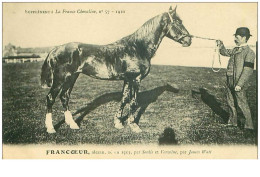 Hippisme.n°35994.francoeur.alezan .1910.CHEVAUX.SUPPLEMENT A LA FRANCE CHEVALINE.dos Blanc.course.cheval.jokey. - Reitsport