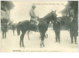 Hippisme.n°35979.écuyère.baie .1910.CHEVAUX.SUPPLEMENT A LA FRANCE CHEVALINE.dos Blanc.course.cheval.jokey. - Hípica