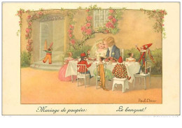 ILLUSTRATEURS.n°161.PAULI EBNER.MARIAGE DE POUPEES.LE BANQUET.MARIE - Ebner, Pauli