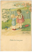 ILLUSTRATEURS.n°31419.PAULI EBNER.LACHE LE ET VIENS JOUER.ENFANTS ET LAPIN - Ebner, Pauli