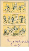 ILLUSTRATEURS.n°23652.TOUT EST BIEN QUI FINIT BIEN.9 SCENES TAQUIN.SOT .LA HONTE...... - Voor 1900