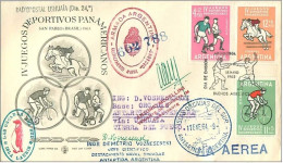 TIMBRES.n°2864.EXPEDITION POLAIRE.VIA AEREA.BUENOS AIRES ARGENTINE-TIERRA DEL FUEGO.SPORTS.CACHETS+++ - Sonstige & Ohne Zuordnung