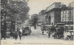 CPA Paris 03 Boulevard Et Porte Saint-Martin - Arrondissement: 03