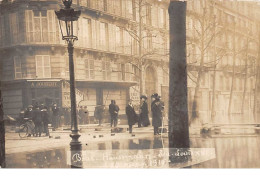 75008. N°53903.PARIS.square Louis XVI. 1910. Café.tabac.Joubert.Blv Haussmann.Carte Photo - Arrondissement: 08