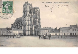 80    .    N° 202852  .   CORBIE      . EGLISE ET PLACE THIERS - Corbie