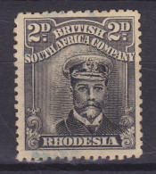 British South Africa Company 1913 Mi. 123 III?, 2P. King George V. ERROR Variety 'Centre Misplaced To The Right', (o)? - Unclassified