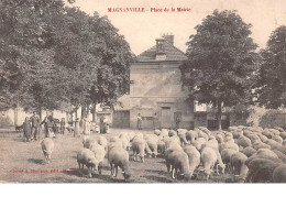 78  . N° 52373 . Magnanville . Place De La Mairie.moutons - Magnanville