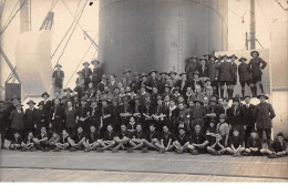 Scoutisme.n°59760.carte Photo De Scout Sur Un Bateau - Scoutismo