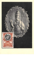 Vatican.n°57727.reliure Argent.st Sylvestre.carte Maximum - Vatican