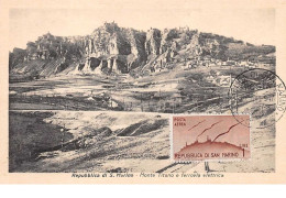 Saint Marin.n°57735. Monte Titano E Ferrovia Eletrica.carte Maximum - Saint-Marin