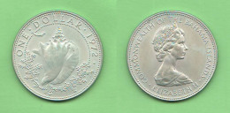 Bahamas Dollar 1972 Dollaro Silver Coin C 9 - Bahamas