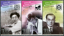 SOUTH KOREA - 2015 - BLOCK OF 3 STAMPS MNH ** - Science In Korea (1st) - Corée Du Sud