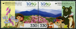 SOUTH KOREA - 2017 - BLOCK OF 2 STAMPS MNH ** - Korea National Park Service - Corée Du Sud