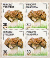 Andorra MNH Stamp In A Block Of 4 Stamps - Champignons