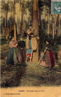 France - Landes - Un Concert Dans La Forêt - Colorisé - Instruments De Musique - Echassier -  Carte Postale Ancienne - Autres & Non Classés