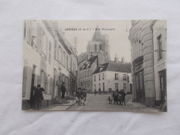 CPA CARTE POSTALE ANCIENNE ARDRES RUE NATIONALE  ANIMATION SNAPSHOT - Ardres