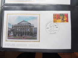 Belgique Belgie  Fdc  Soie  Fdc Z/s 2253 Oblitéré Gestempelt  Tournai Opera 1987 - 1981-1990