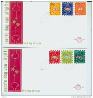 Netherlands FDC 1997 Christmas (2 Env.) - Briefe U. Dokumente