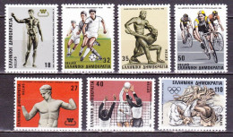 GREECE 1986 Sport Events MNH Set Vl. 1680 / 1686 - Nuovi