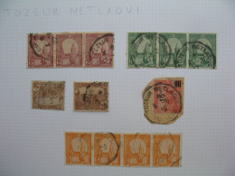 Lot Ambulant Convoyeur Oblitération De Tunisie : Tozeur Metlaoui - Used Stamps