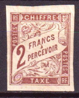 Colonie Francesi Em.Generali 1884 Segnatasse Y.T.16 */MH VF/F - Taxe