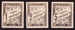 Colonie Francesi Em.Generali 1884 Segnatasse Y.T.12/14 */MH VF - Impuestos