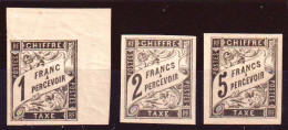 Colonie Francesi Em.Generali 1884 Segnatasse Y.T.12/14 */MH VF - Postage Due