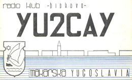 Yugoslavia Radio Amateur QSL Post Card Y03CD YU2CAY - Amateurfunk