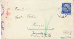 GERMANY THIRD REICH 1940 LETTER SENT FROM POSEN /POZNAŃ/ TO HORGOS - Autres & Non Classés